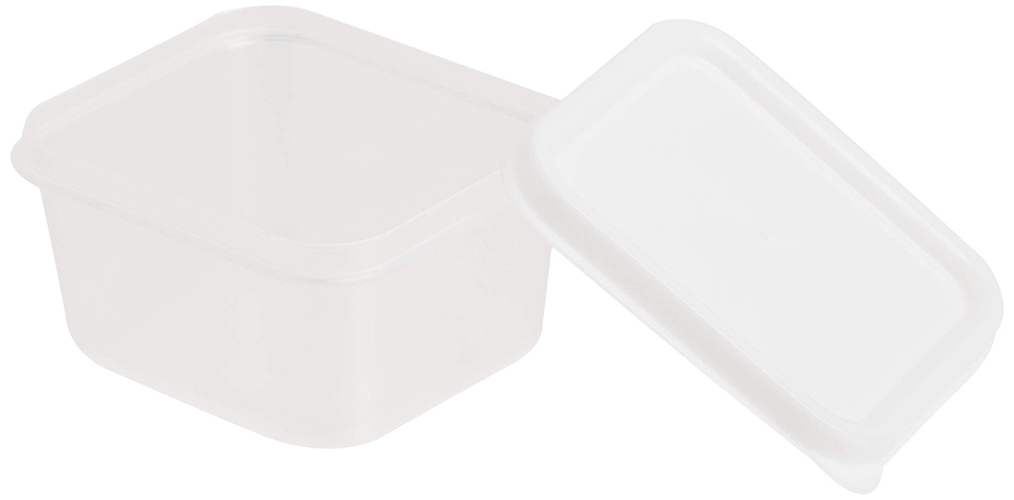 Greenco Mini Rectangular Storage Containers, 20 Pack, 2.03 Oz Reusable Small Plastic Storage Container Jars with Lids | Perfect for Baby Food, Snacks, Sauces, Candy, Freezer & Dishwasher Safe
