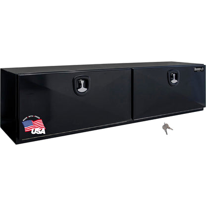 Buyers Products 1752815 Black Pro Series Steel Underbody Truck Box, 18x18x60 Inch, Durable Vehicle Tool Box for Storage and Organization