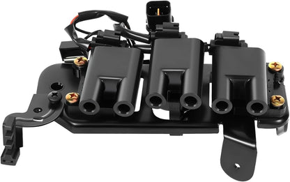 ECCPP 3 ignition coils with 3 iridium Spark Plugs,UF808,coils packs,for Smart Fortwo 2016-2017 0.9L‎224332428R,UF-808