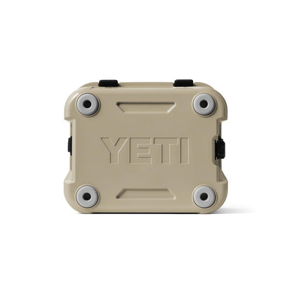 YETI Roadie 24 2.0 Hard Cooler with DoubleDuty Shoulder Strap and Drain Plug, Tan