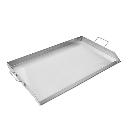 VEVOR Stainless Steel Griddle, 36x22 inch Universal Flat Top Rectangular Plate, Gas Grill Griddle for BBQ Grill, Teppanyaki, Portable Family Cookware with Handle, for Camping Tailgating Party