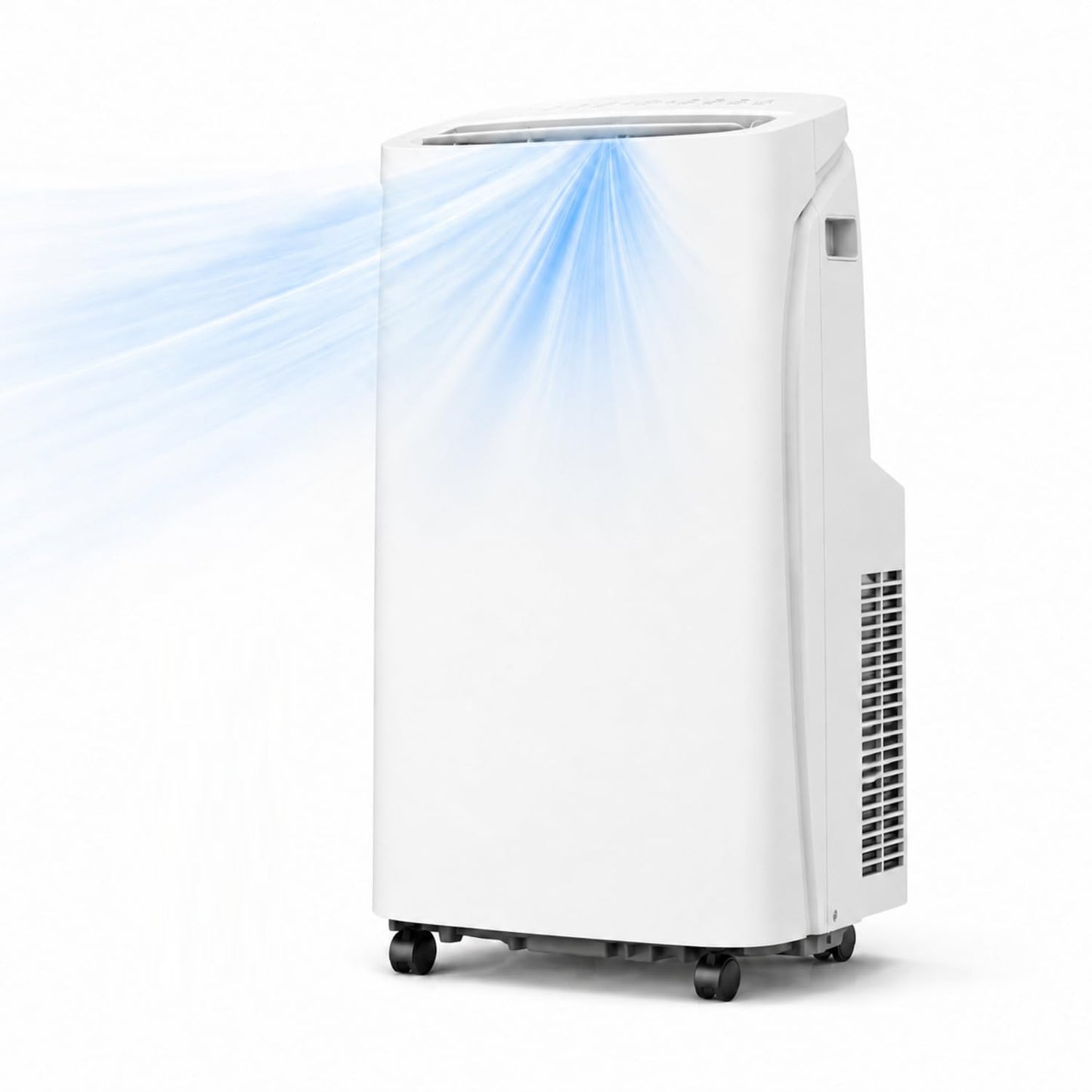 Coolblus Portable Air Conditioners 14000 BTU, Wi-Fi Smart Portable AC Unit for Room Up to 650 Sq.Ft, 3 in 1 Quiet AC with Cool/Dehumidify/Fan, Remote Control, Auto Swing, White-14000BTU-WIFI