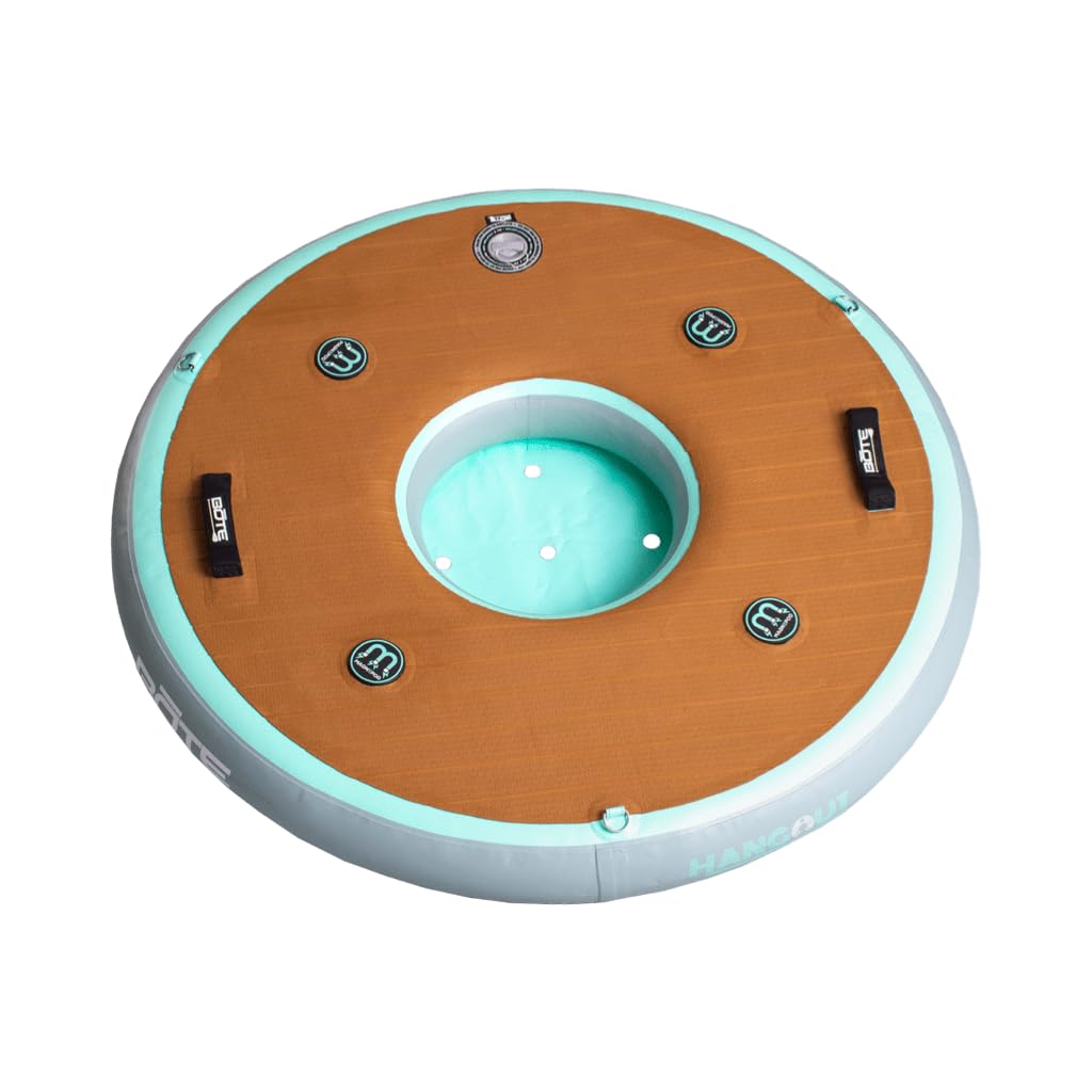 BOTE Floating Hangout Suite Drink Bar Aero Inflatable Hangout Bar Raft Kula 5 Cooler Compatible Center, MAGNEPod Compatible Travel Friendly Packable Portable Towable