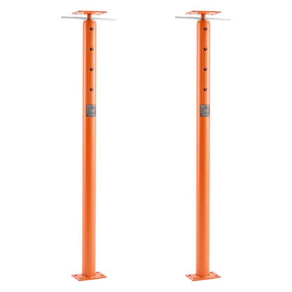 VEVOR House Floor Jacks, 2 Pack 53-93 Inch Height Range, 18000 lbs Max Load Capacity, Adjustable Support Beam Basement Jack Post Pole for Leveling, Lift Steel Telescoping Post for Temporary Support