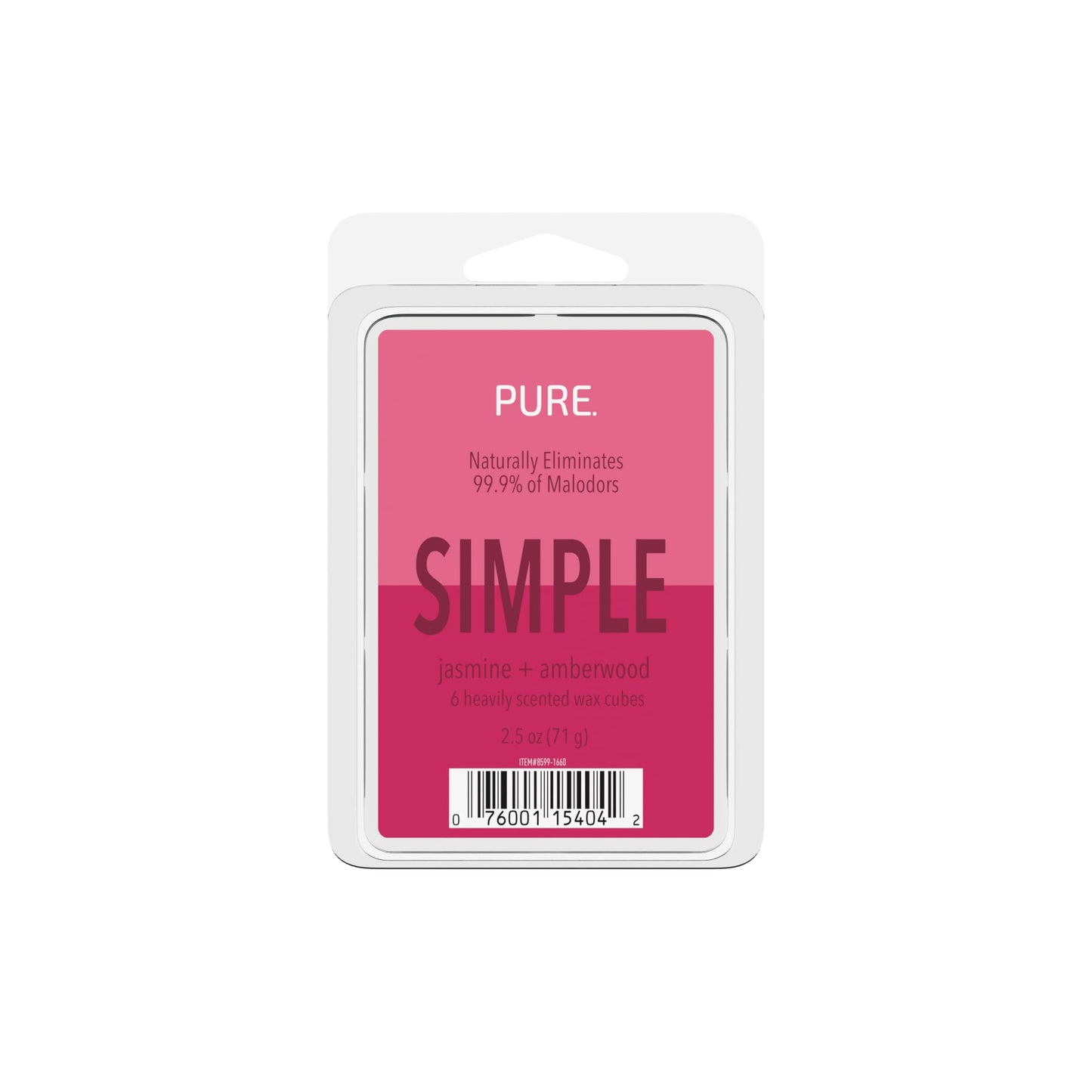 Candle-Lite Pure Wax Melts Jasmine & Amberwood Scent, Odor Eliminating, 3 Pack, Eliminates 99.9% of Odors, 6-Cube 2.5 oz Scented Wax Cubes, Proudly Poured in The USA, Ideal Gift for Home Fragrance