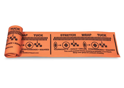 SWAT-T Tourniquet Orange by Safeguard Medical, Emergency First Aid Equipment for Massive Hemorrhage Control Made in The USA (Pack of 10)