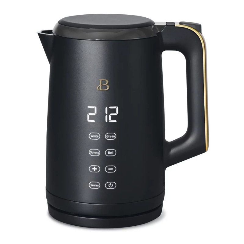 Beautiful 1.7 Liter One-Touch Electric Kettle, by Drew Barrymore (Black Sesame)