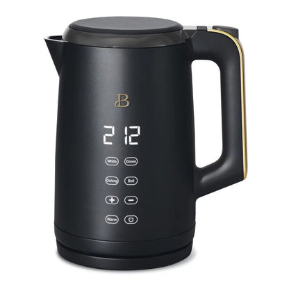Beautiful 1.7 Liter One-Touch Electric Kettle, by Drew Barrymore (Black Sesame)