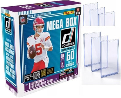 2025 Donruss Football Mega Box Trading Cards 60 Cards Per Box. Search for New 2025 Rookie Player Cards+6 Top Loaders