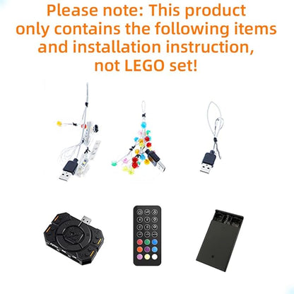 LED Light Kit (Remote Control) Compatible with Lego Gingerbread House - Lighting Set for Creator 10267 (Model Set Not Included)
