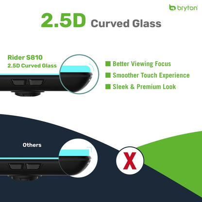 Bryton Rider S810 3.5 Inch Color Touchscreen GPS Bike/Cycling Computer, 50H Battery Life, Offline Maps & Navigation, Advanced Climb Challenge 2.0, Live Tracking (Rider S810E (Device Only))