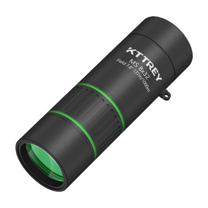 KTTREY 8x32 Monocular Telescope for Adults, High Power BAK4 Prism FMC Coating IPX7 Waterproof Compact Scope for Bird Watching Hunting Hiking Travel Gift with Carrying Case