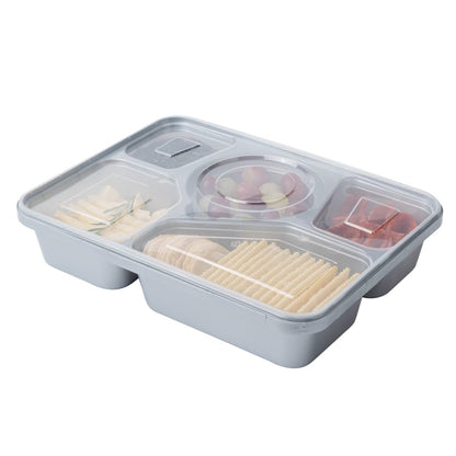 Restaurantware-Futura 63 Ounce Meal Prep Containers With Lids, 100 Tamper-Evident To Go Containers - Microwavable, Disposable, Silver Plastic Food Containers With Lids, For Take Out or Lunches