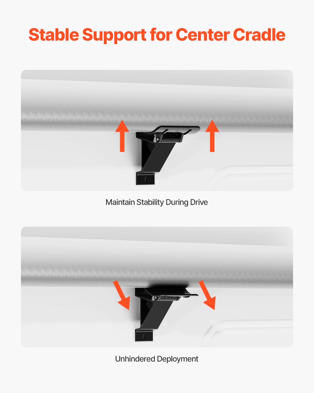 VEVOR Motorized RV Awning Complete Kit, 18' Retractable Awning with Aluminum Alloy Frame, Outdoor Trailer Awning, Fit for Most RVs(Black Fade)