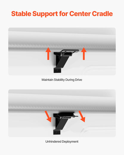 VEVOR Motorized RV Awning Complete Kit, 18' Retractable Awning with Aluminum Alloy Frame, Outdoor Trailer Awning, Fit for Most RVs(Black Fade)
