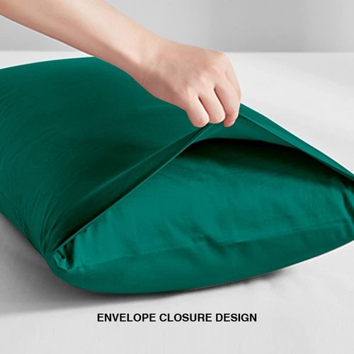 FLXXIE Body Pillow Cover - Super Soft Microfiber 20x54 Long Pillowcase | Wrinkle & Stain Resistant, Dark Green