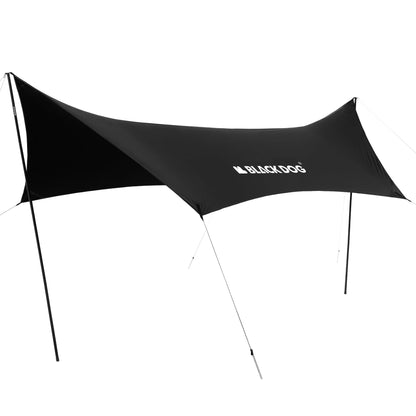 BlackDog Tent Tarp Hexagonal Arc-Shaped Canopy Star Curtain Crescent Moon