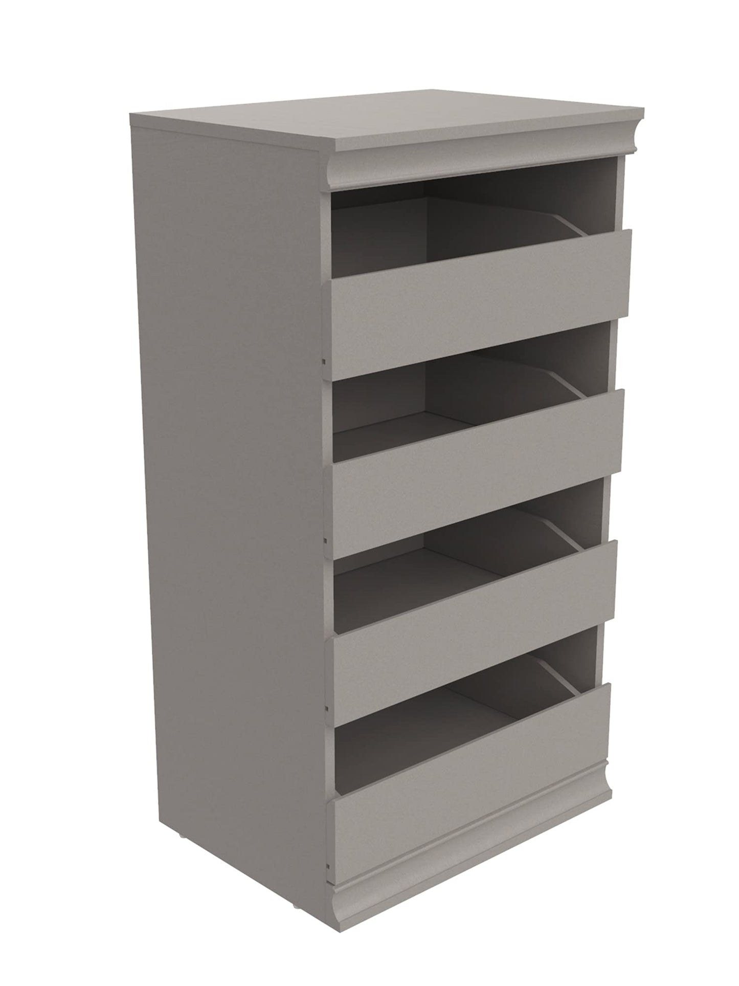 ClosetMaid 4598 Modular Storage Stackable Unit with 4 Drawers, Taupe & 4609 Modular Storage Stackable Shoe Shelf Unit, Taupe