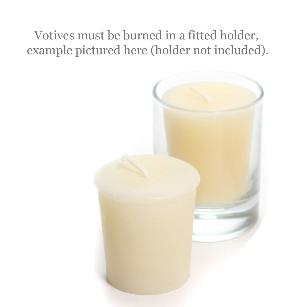 Bluecorn Beeswax Votive Candles, 100% Pure Natural Bees Wax, Ivory White Votives, Clean Burning & Long Lasting (12+ Hours), Fragrance Free, Home Decor & Wedding Decorations, American Made, 4 Pack