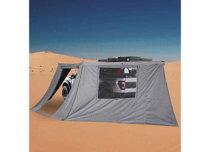 Overland Vehicle Systems 18159910: Hd Nomadic 180 - Awning Wall W/Door & Windows, Universal, Grey