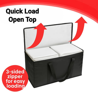 BAG-THAT! Heavy Duty Large Moving Bags - Durable Storage Totes with Strong Zipper & Comfortable Handles | 10-Pack