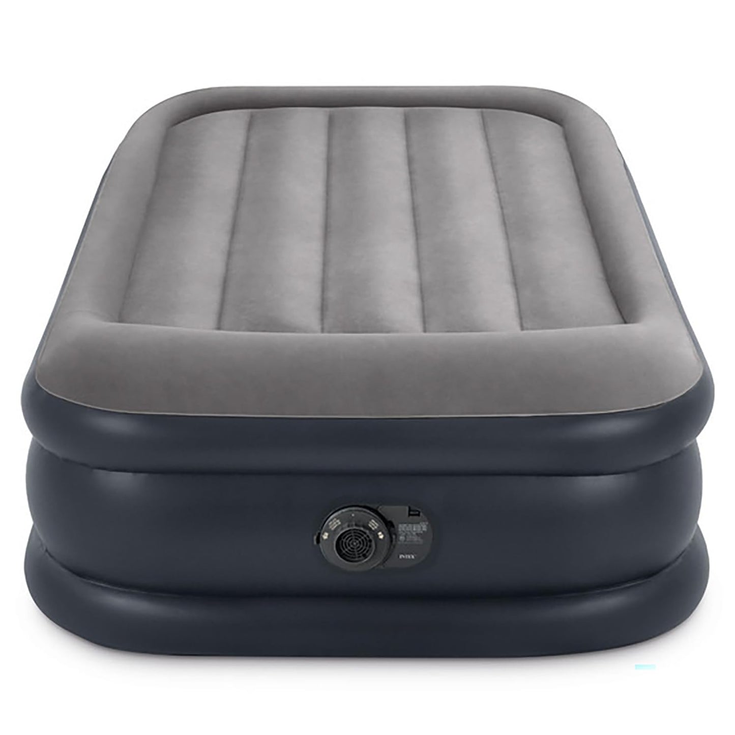 Intex 64131ED Dura-Beam Plus Deluxe Pillow: Fiber-Tech – Twin Size – Built-in Electric Pump-– 16.5in Bed Height-– 300lb Weight Capacity,(Pack of 3)