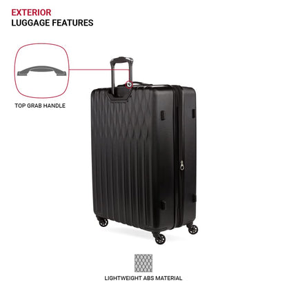 SwissGear 8018 Expandable Luggage, Hard Shell Large Luggage with Spinner Wheels