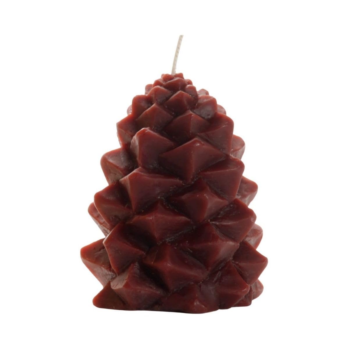 Big Dipper Wax Works Medium Pinecone Candle – Chestnut, Handcrafted 100% Pure Beeswax, 20-Hour Clean Burn, Unscented Eco-Friendly Winter & Holiday Décor, 4” x 3” Sculpted Candle