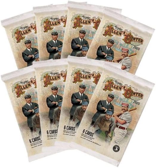 Topps 2025 Allen &amp Ginter Baseball 8-Pack Blaster Value Box