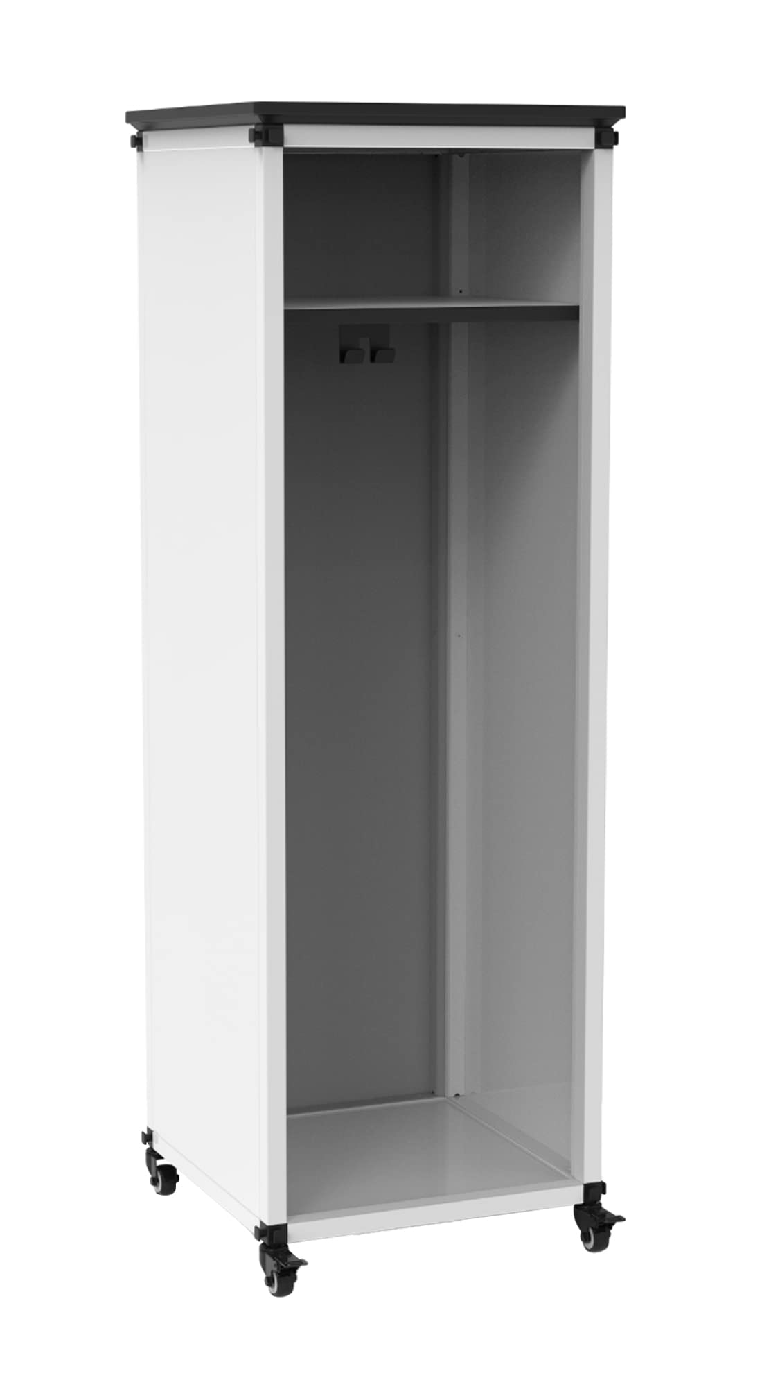 LUXOR MBSCB05 Modular Teacher Storage Cabinet - Narrow/Tall Module with Casters and Tabletop