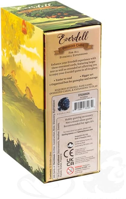 Everdell Expansion Oversized Cards – Extended Art Tarot-Sized Upgrade Pack for All Everdell Expansions Ages 14+ Collector’s Edition Accessory