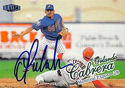 Sports Memorabilia Autograph Warehouse 244831 Orlando Cabrera Autographed Baseball Card - Montreal Expos FT 1998 Fleer Ultra - No. 373