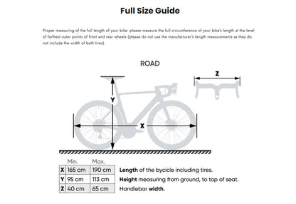 VELOSOCK Bicycle Cover for Car Racks Motion Wave - Full Bike Protection, Travel-Friendly, Water-Resistant, and Durable - for ROAD bikes