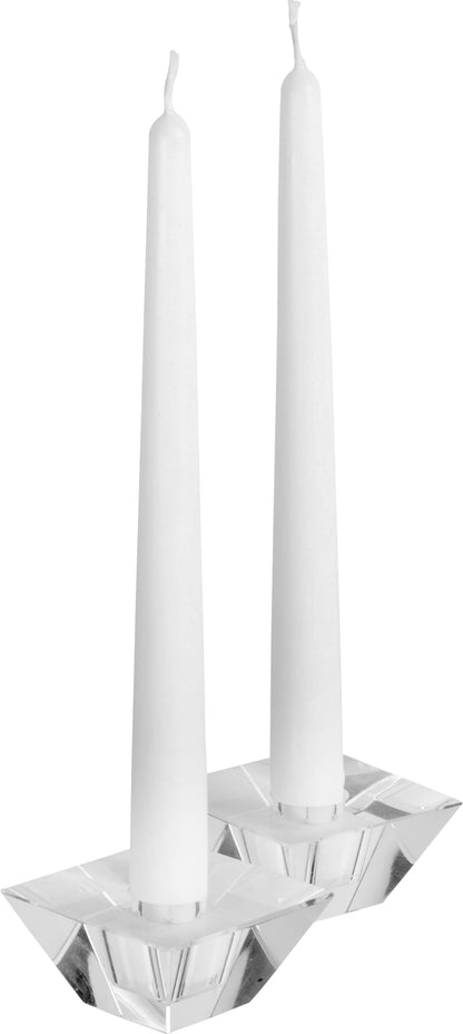 Hyoola Tall Taper Candles - 10 Inch White Unscented Dripless Taper Candles - 8 Hour Burn Time - 4 Pack