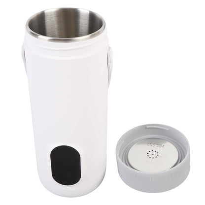 Travel Electric Kettle, 350ML Small Tea Coffee Kettle Mini Hot Water Boiler 27000mAh Rechargeable Portable Water Heater, 12 Hour Insulation