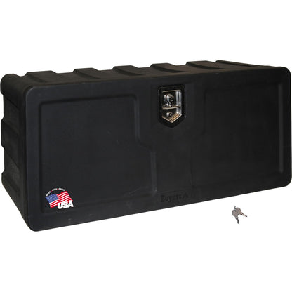 Buyers Products 1717105 Poly Underbody Truck Box, 18 x 18 x 36 in, Lightweight HD Poly Tool Box w/ Drop Door, 3-Point Locking Latch, Weather-Resistant Seal, Underbody or Surface Mount Truck Storage