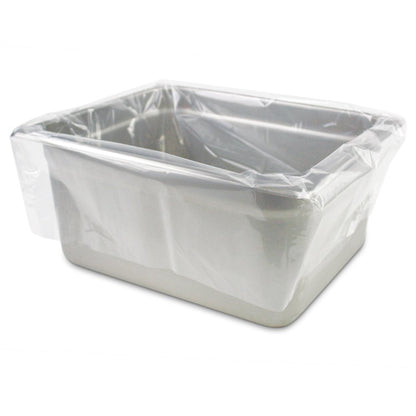 PanSaver Hotel Pan Clear Liners for Easy Clean Up - Disposable Buffet Pan Liners, Ovenable up to 400F (Half Pan - X-Deep | 23 x 18 IN)