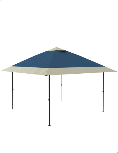 Pop Up Gazebo 13x13, Outdoor Canopy Shelter with 4 Stanbags, 8 Stakes Instant Gazebo Tent for Lawn, Garden, Backyard Deck - Navy Blue(Without Netting)
