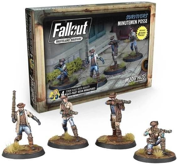 Fallout Wasteland Warfare Survivors Minutemen Posse Miniatures