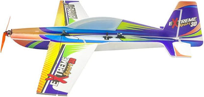 Viloga RC Plane Kit - 710mm Xtreme Sports PP Foam Airplane Model for Adults 3D Aerobatic Outdoor Flying (KIT+Motor+Servos+6CH Receive RX445(FRSKY D16))
