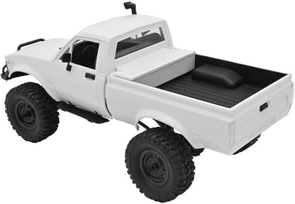 C24-1 RC Rock Crawler RC Truck 4x4 1/16 Scale RC Crawler Off Road Remote Control Pickup 2.4G All Terrain RTR with Proportional Throttle Steering Led Light Adult