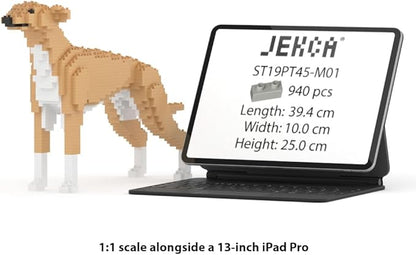 JEKCA Greyhound 01S-M01 | Dog Plastic Building Blocks | Age 14+