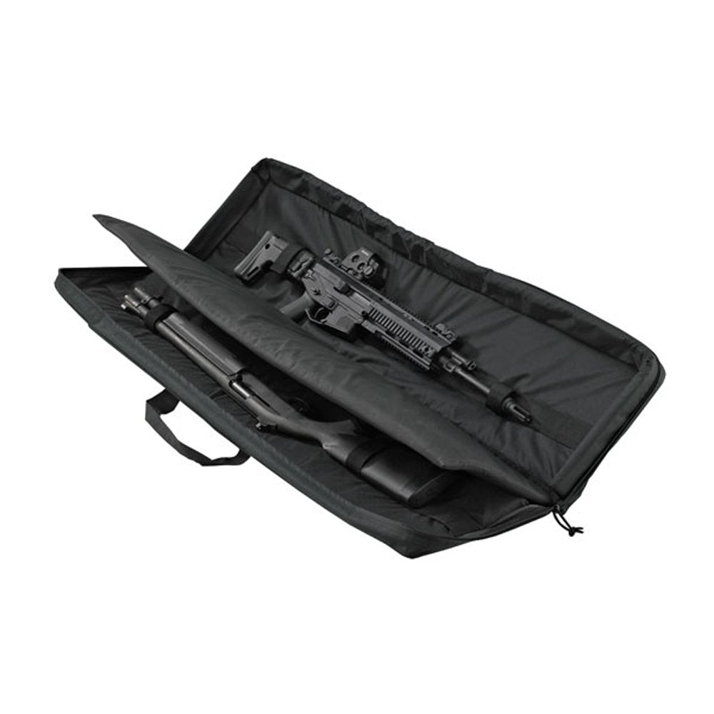 US PeaceKeeper Products P30049 - 3 Gun Case (48-Inch) - Heavy-Duty Water-Resistant Fabric - Easy to Carry - Locking Double Zippers - Lifetime Warranty - Black