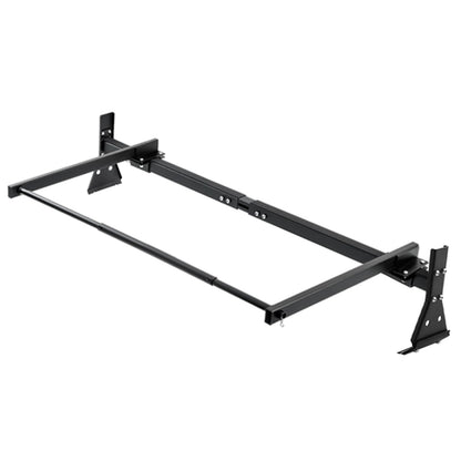 LMYYGOO Universal Van Ladder Rack with Rear Roller, Adjustable 57"-65" with Ladder Stoppers for Chevy Express 1500 2500 3500 Ford Econoline GMC Savana Full-Size, Fits Rain Gutter Vans, 800LB Capacity