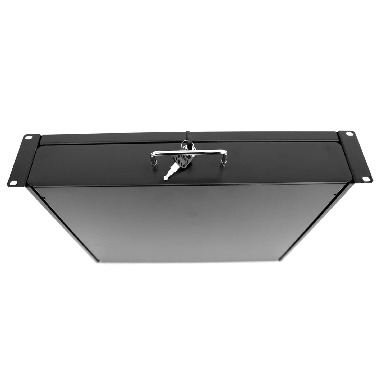 Server Cabinet Drawer Case Rack Drawer 19 Inch Rack Cabinet Mount Lockable Deep Drawer with Two Keys 18in Depth, Height 2U(3.5Inch) 19" W x 18" D x 3.5" H (CT18-2U, 2U18)