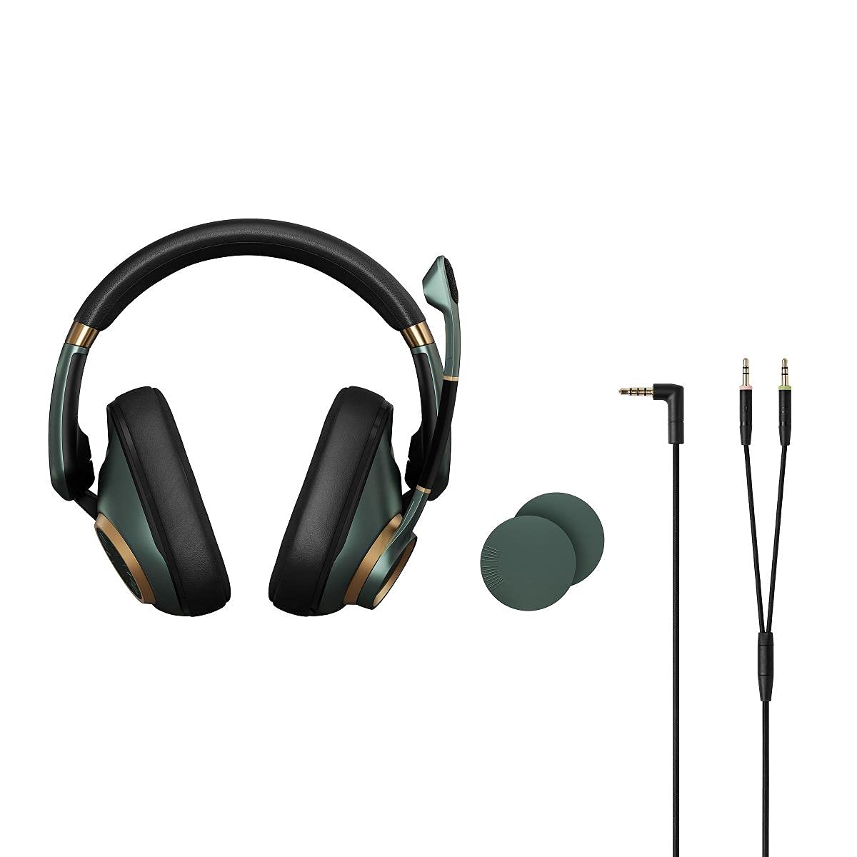 EPOS H6Pro - Closed Acoustic Gaming Headset with Mic - Over-Ear - Lift-to-Mute - Xbox/PS4/PS5/PC Headset - Gaming Accessories (Green)