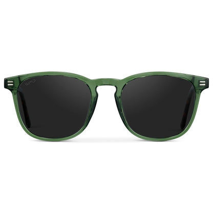 WMP Eyewear - Men's Polarized Modern Rounded Square Sunglasses
