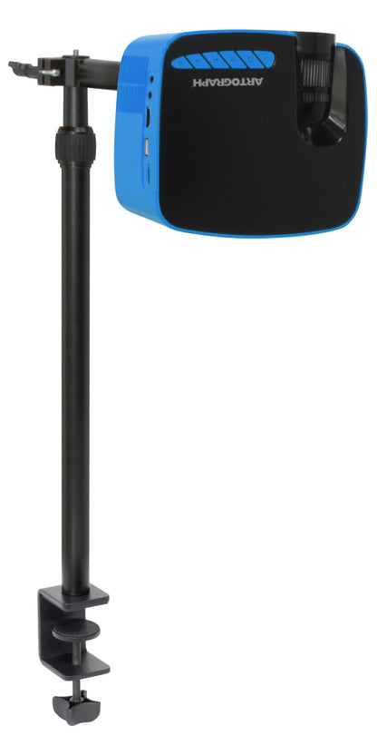 Artograph Flare 100 Digital Art Projector with Adjustable Monopod Stand, Blue/Black – 1080p Native Resolution, Built-In Art Grids for Drawing and Tracing, WiFi and HDMI Compatible