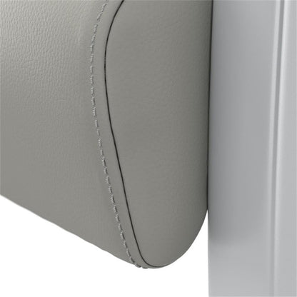 Bush Business Furniture Arrive Waiting Room Guest Chair with Arms in Light Gray Vinyl, Reception Area Seating for Office and Lobby