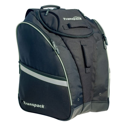 TRANSPACK COMPETITION PRO Unisex Water-Resistant 80 L Ski/Snowboard Boot Helmet Goggles & Gear Backpack Bag, Black w/Silver Electric